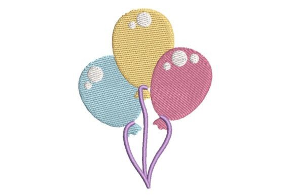 A Designer's Review of Festive Pastel Balloons Embroidery