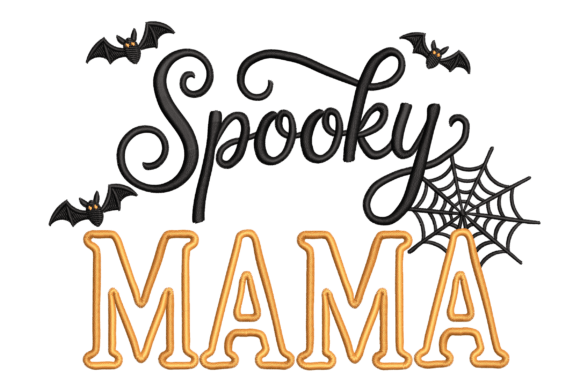A Review of Spooky Mama Embroidery Design for Boutique Apparel