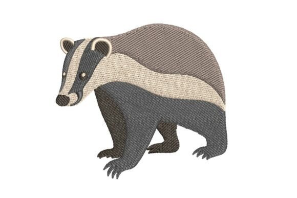 Beyond Black and White: Badger Embroidery for Seasonal Magic