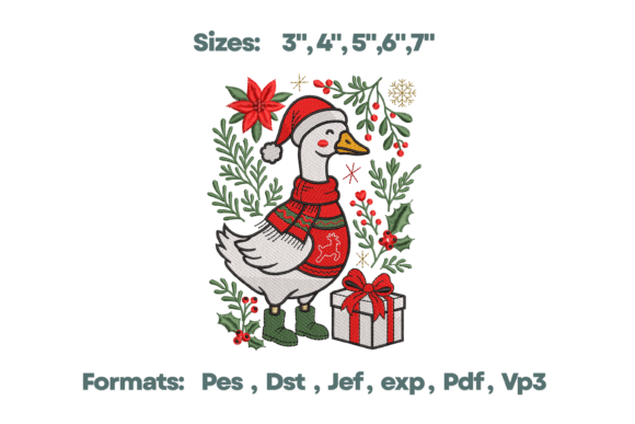 Evaluating Christmas Goose Sweater Embroidery for Your Shop
