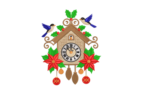 Evaluating the Christmas Cuckoo Clock Embroidery Design