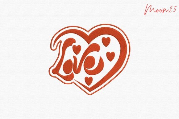 Evaluating the Love Heart Word Embroidery Design for Boutique Apparel