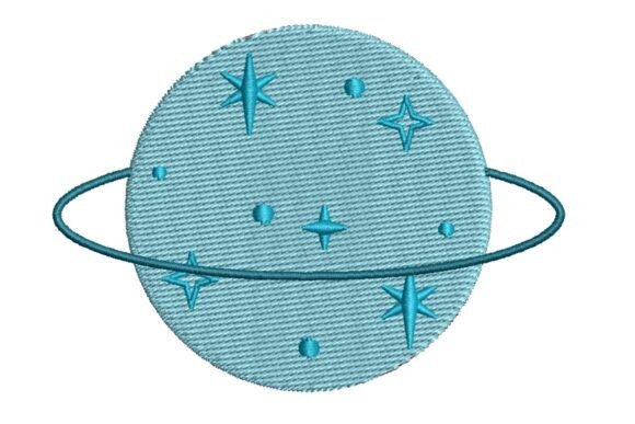 Evaluating the Whimsical Celestial Planet Embroidery Design