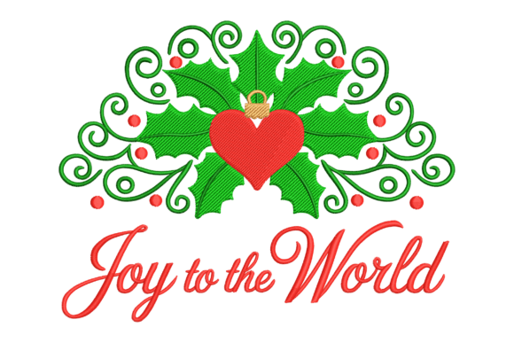 Holly Heart Christmas Embroidery Design Review