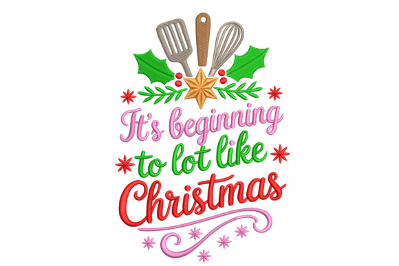 Kitchen Christmas Baking: A Seasonal Embroidery Gem