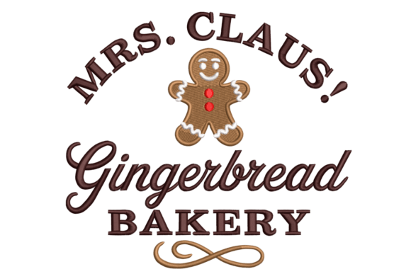 Mrs. Claus Gingerbread Bakery Embroidery Design Review
