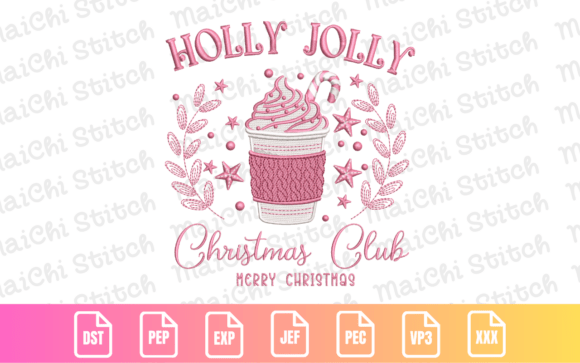 My Honest Review of the Pink Holiday Drink Embroidery Design