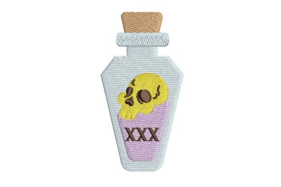 Reviewing the Spooky Poison Potion Bottle Embroidery Design