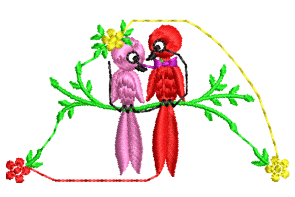 Why Colorful Birds on Branch Embroidery Works for Boutique Apparel