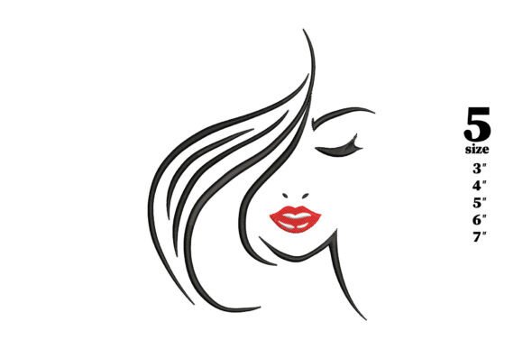 Woman Face Embroidery Design: A Soft & Elegant Gift Creation